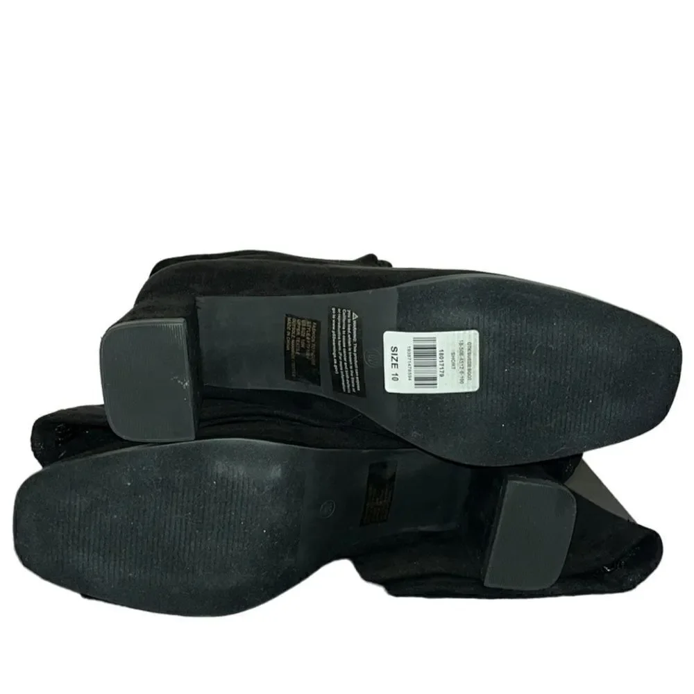 FTF Over-The-Knee Wide-Width/Wide-Calf Faux-Suede Boots